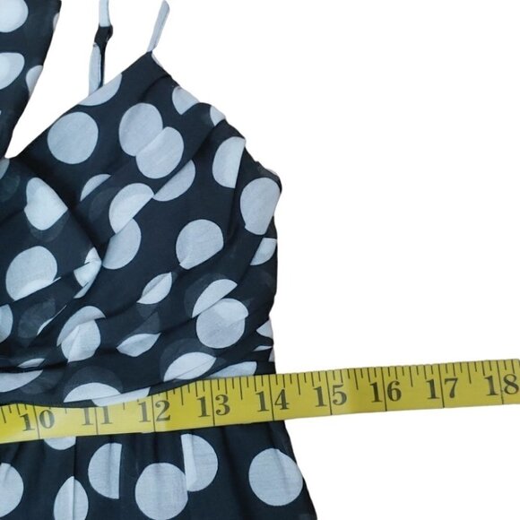 ROBERT RODRIGUEZ Silk lace polka dot empire waist flowy midi dress - Picture 9 of 16